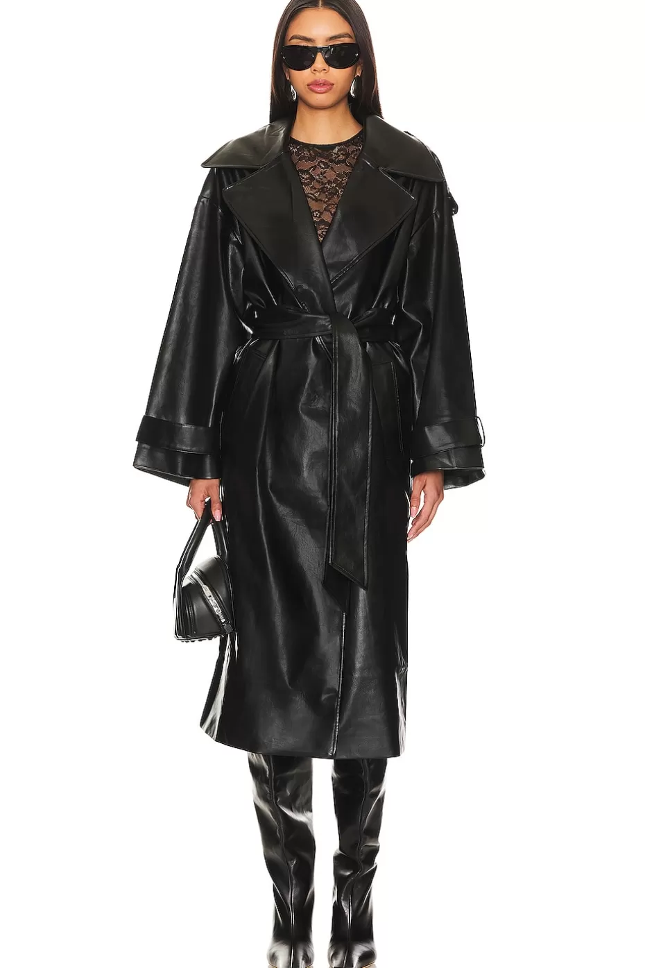 Lovers + Friends Barrett Faux Leather Coat