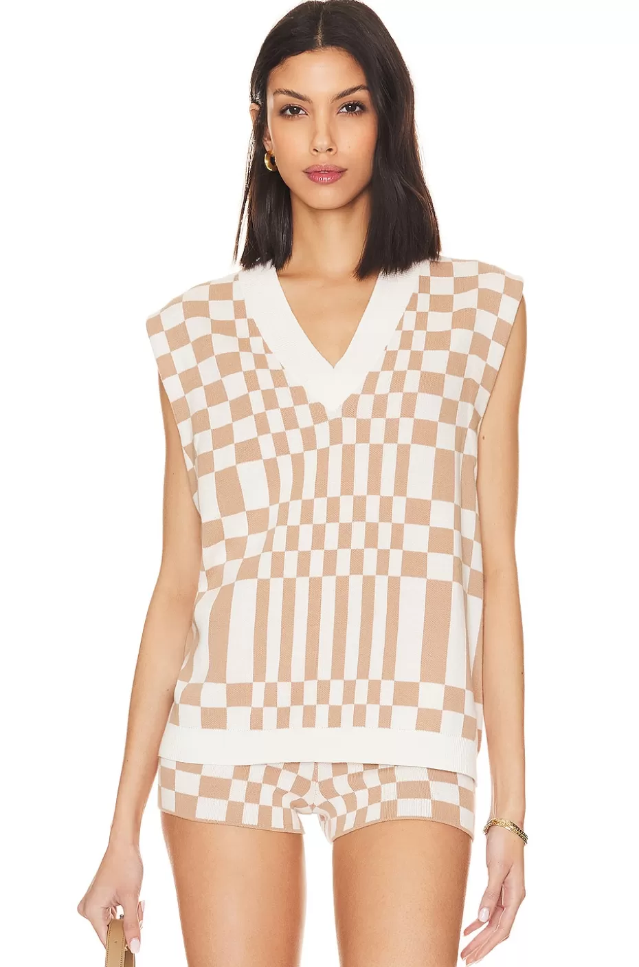 Lovers + Friends Carice Checkered Vest