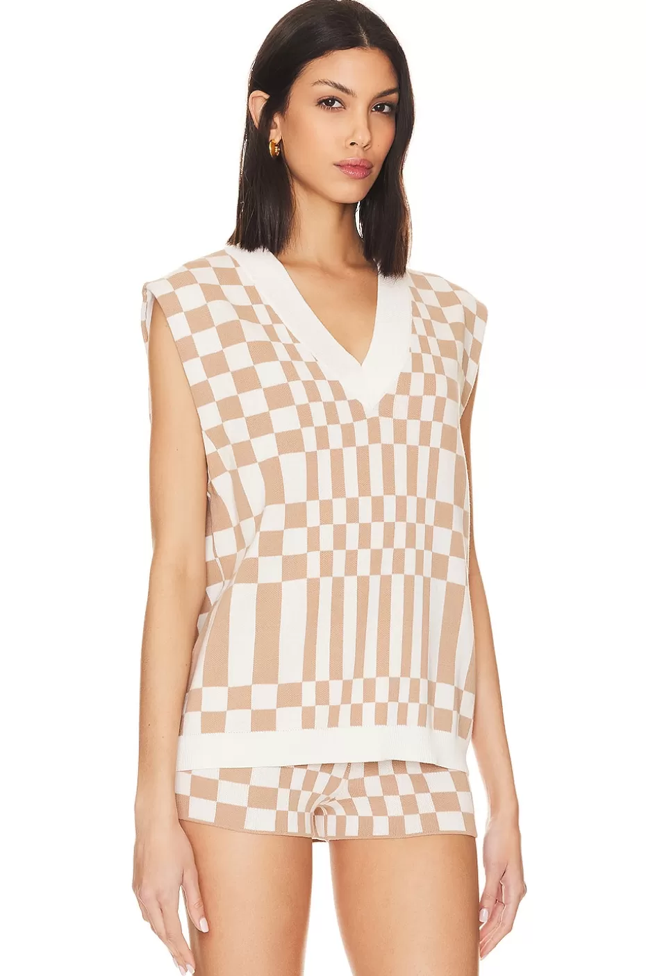 Lovers + Friends Carice Checkered Vest