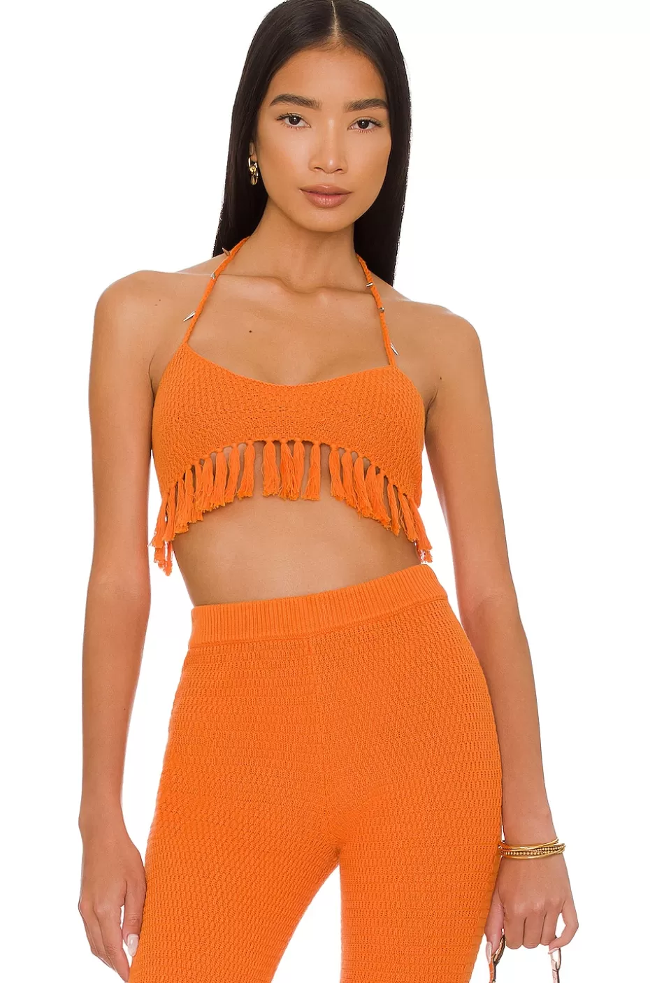 Lovers + Friends Devitta Crop Top w/ Fringe