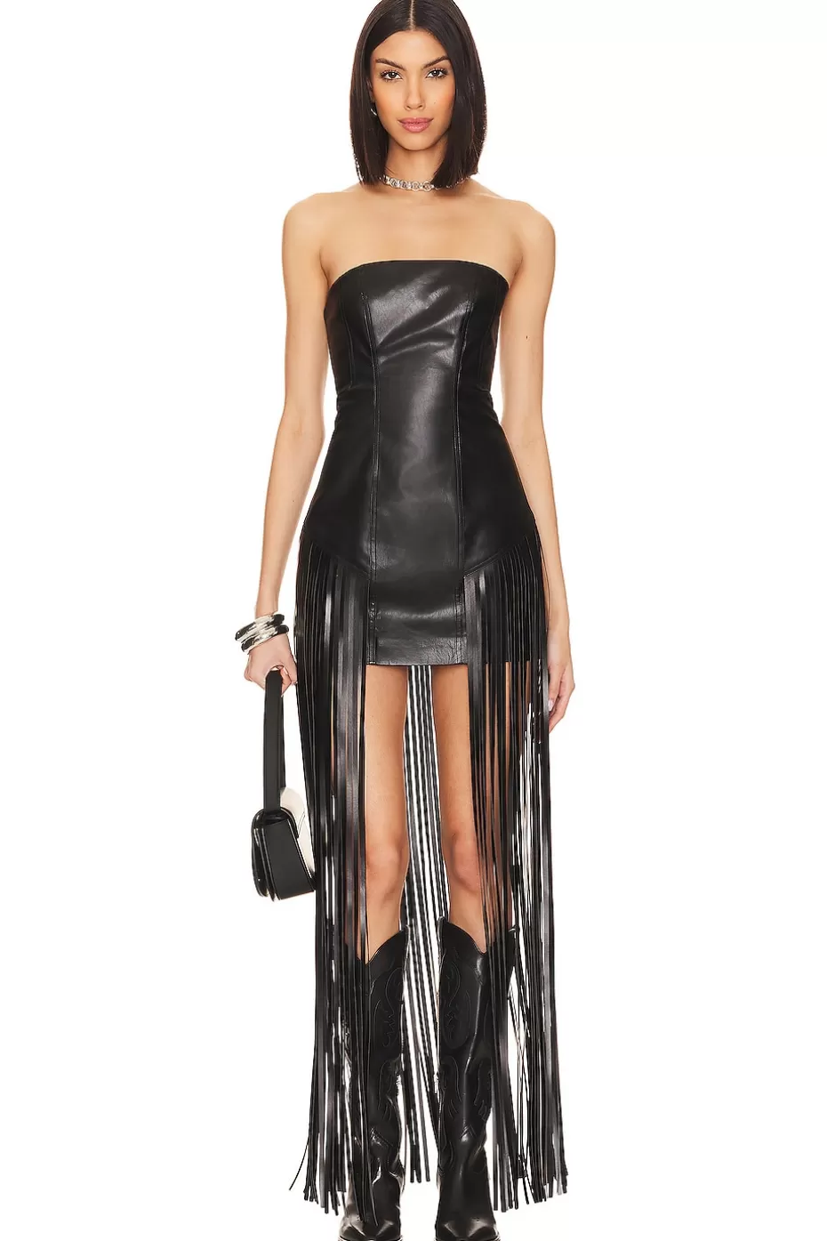 Lovers + Friends Dutton Faux Leather Dress