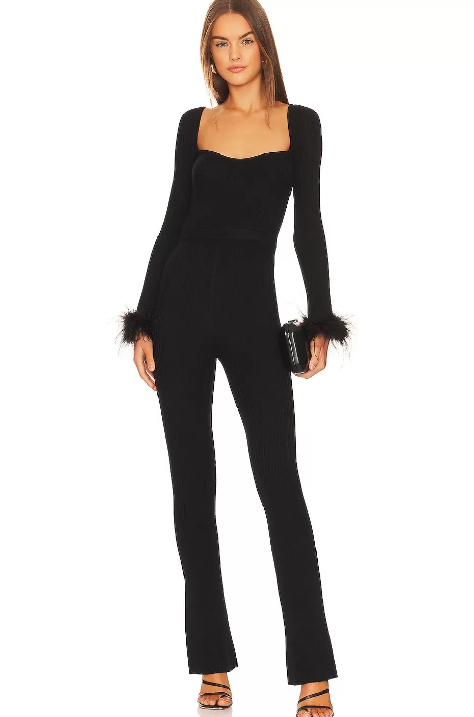 Lovers + Friends Evana Feather Jumpsuit