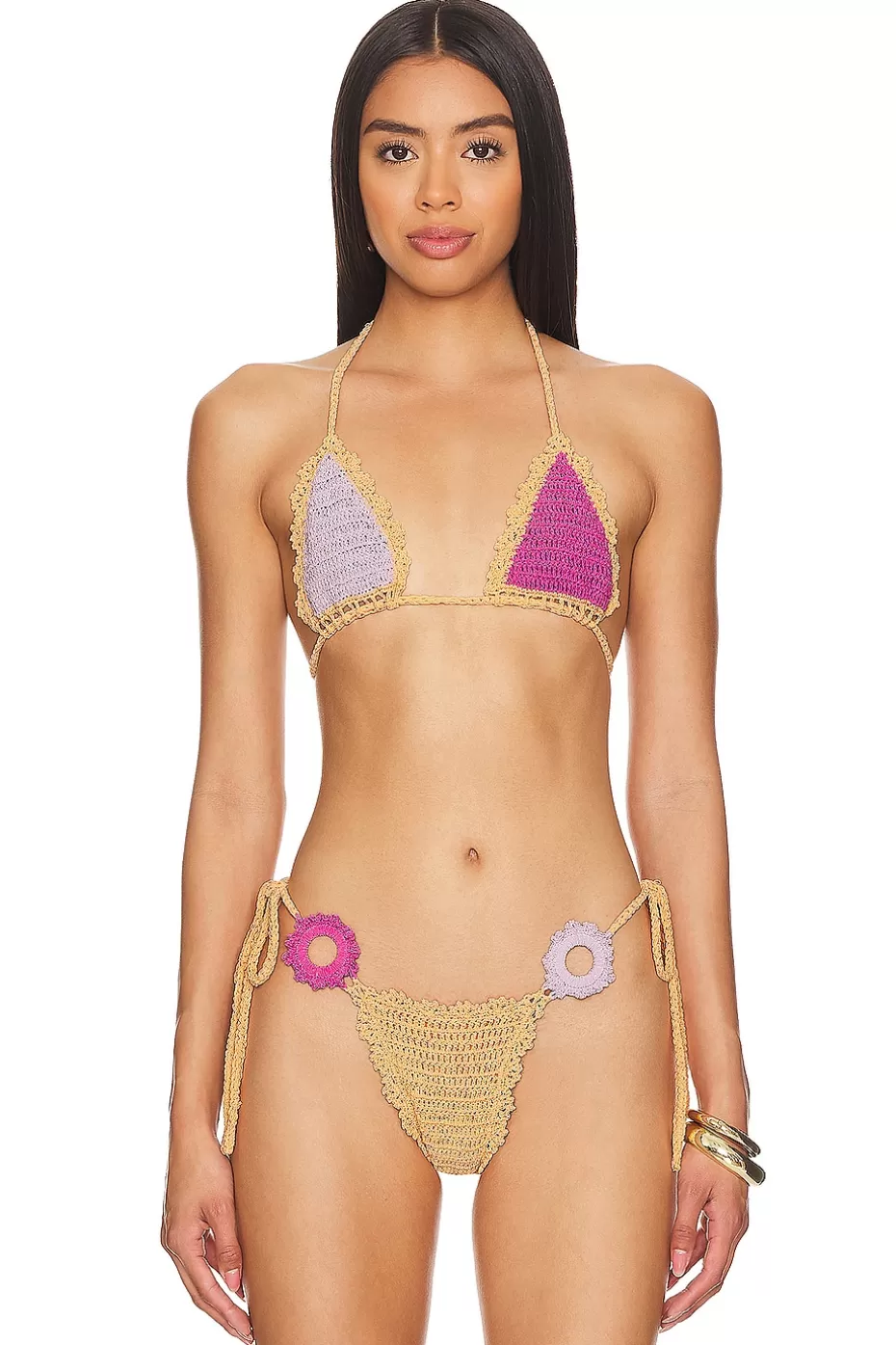 Lovers + Friends Jinny Crochet Bikini Top