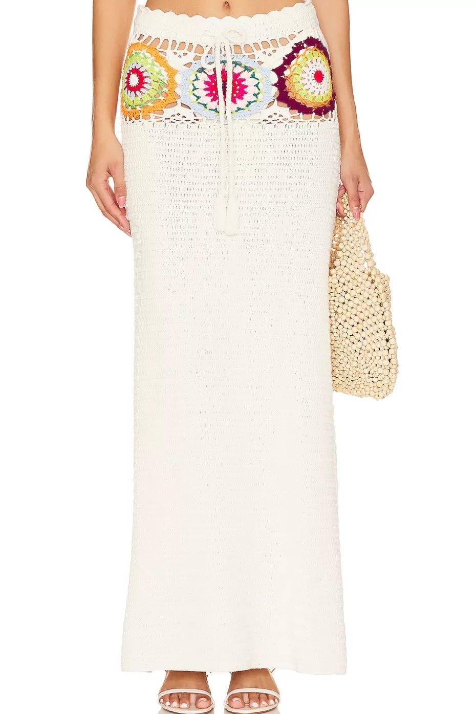 Lovers + Friends Kestrel Crochet Maxi Skirt