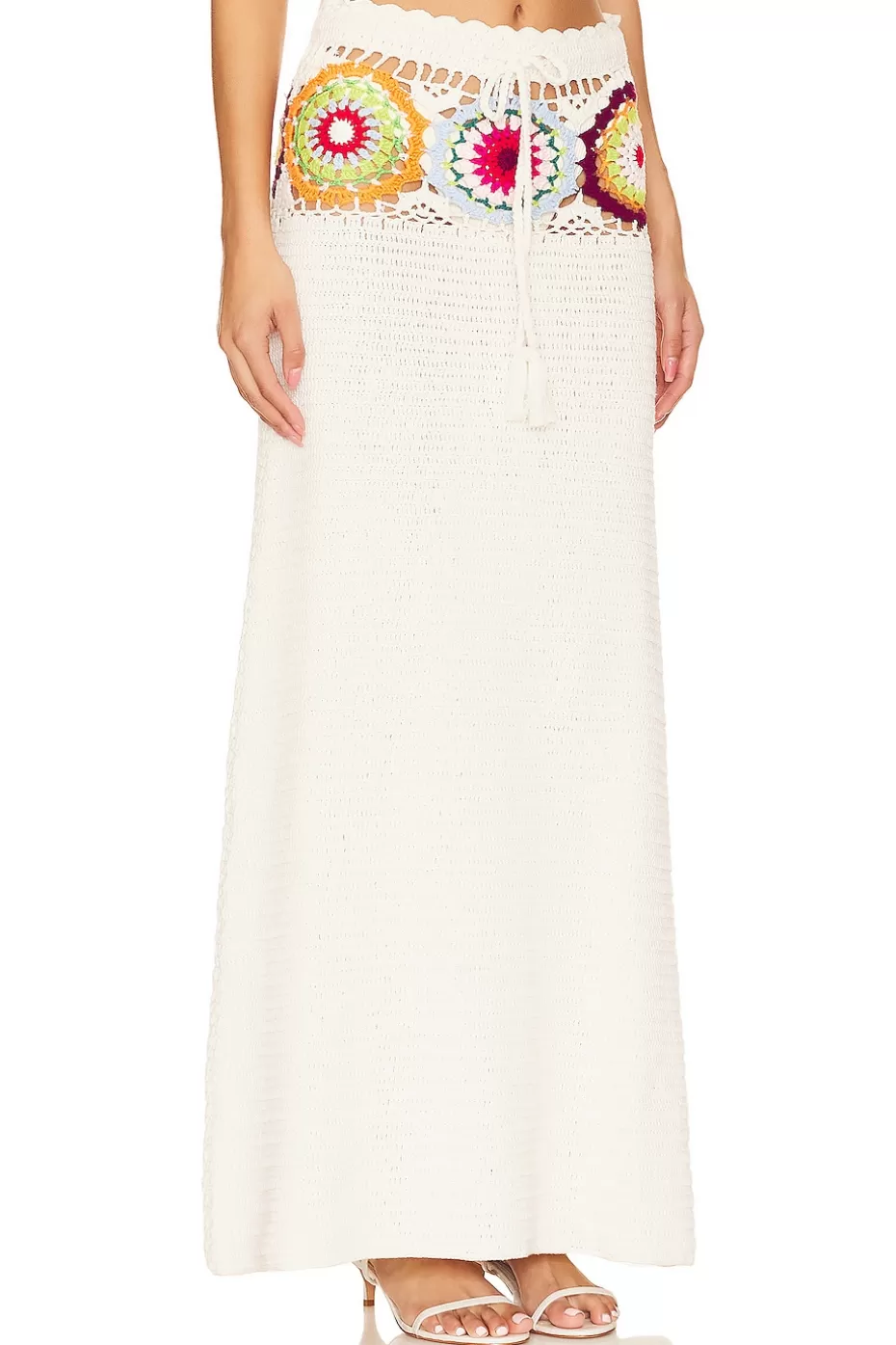 Lovers + Friends Kestrel Crochet Maxi Skirt