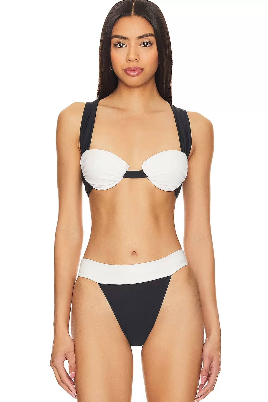 Lovers + Friends Kula Ruched Swim Top