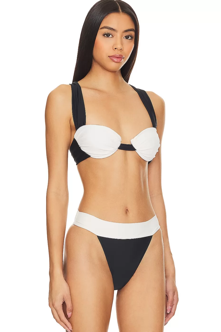 Lovers + Friends Kula Ruched Swim Top