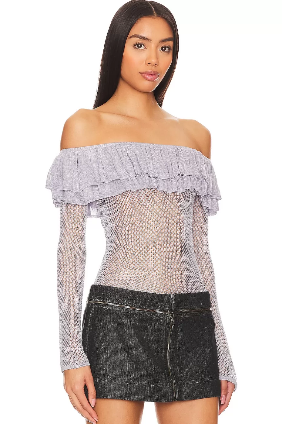 Lovers + Friends Laurien Ruffle Top