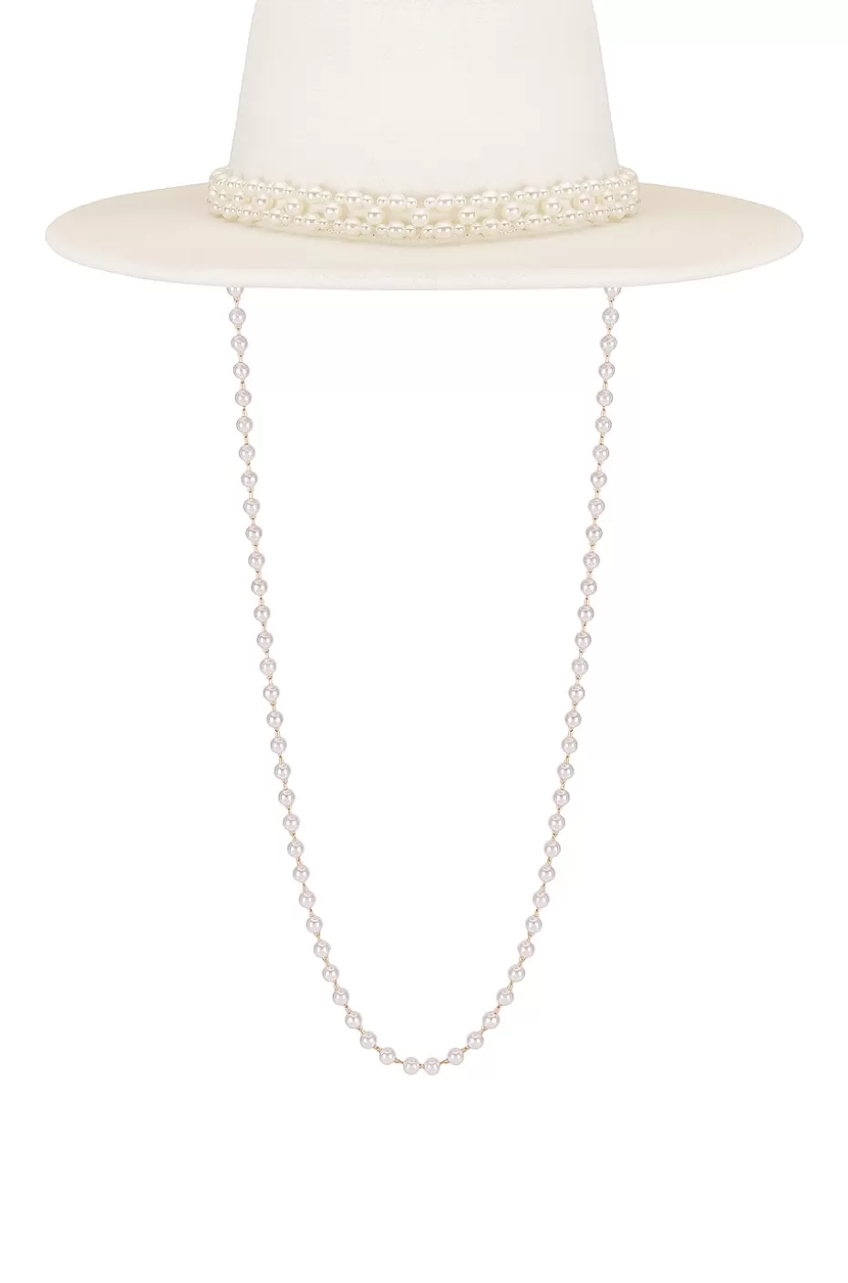 Lovers + Friends Pearl Embellished Hat