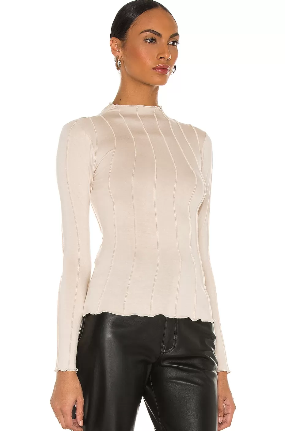 Lovers + Friends Seamed Long Sleeve Top