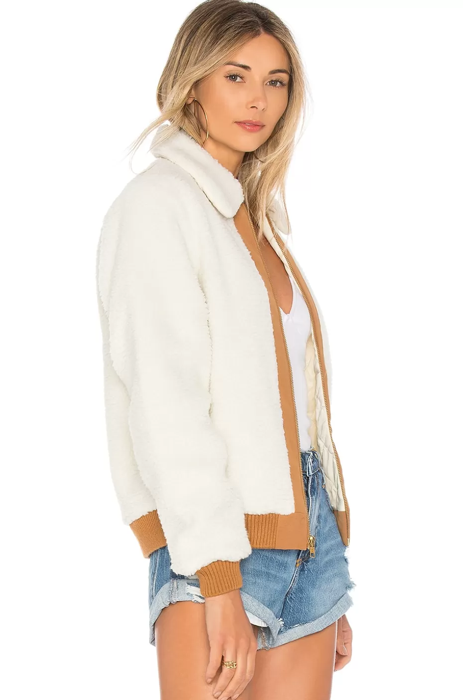 Lovers + Friends Simone Faux Fur Jacket