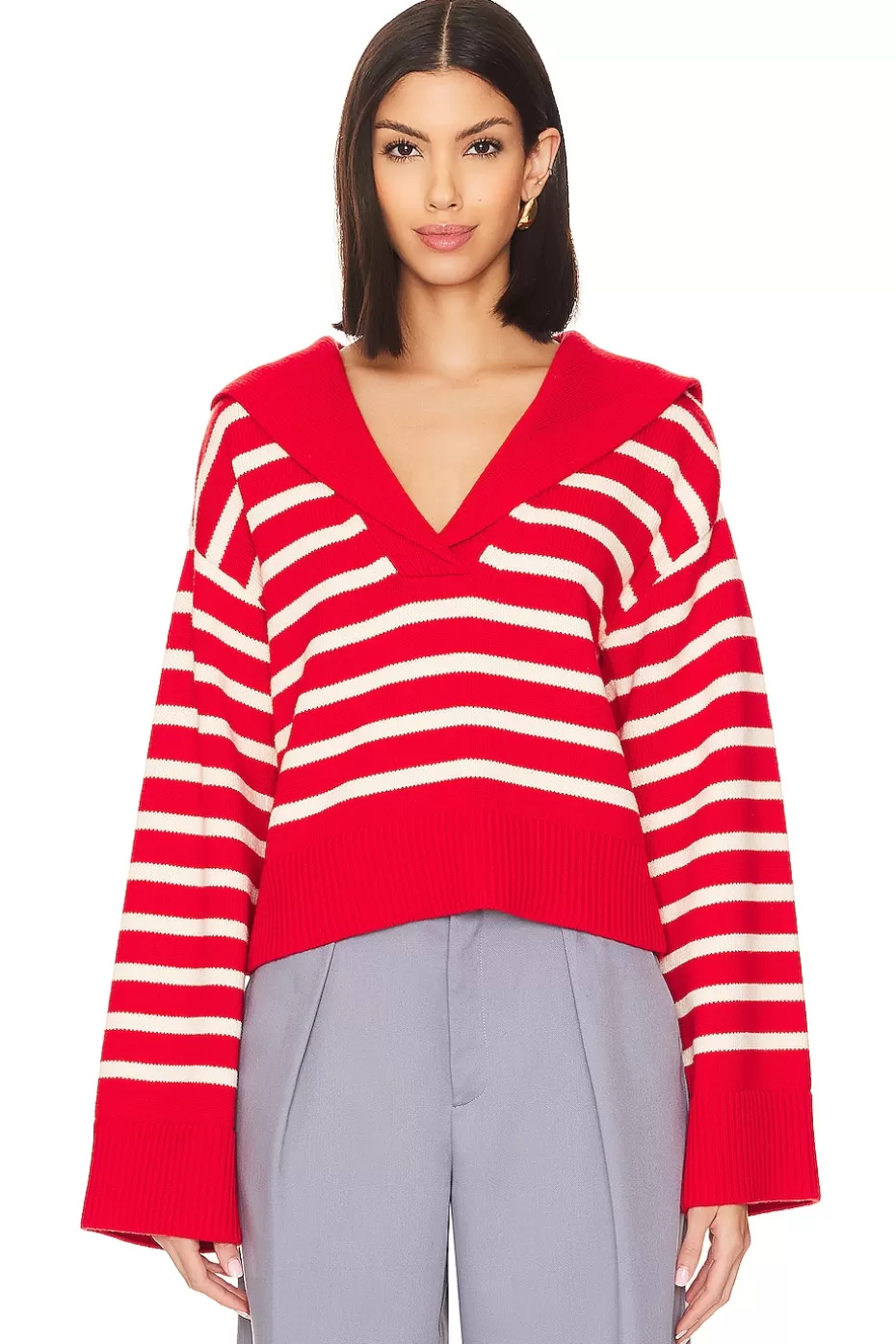 Lovers + Friends x Anja Dujakovi膰 Niam Striped Sweater