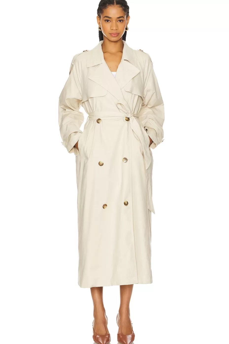 Lovers + Friends x Maggie MacDonald Leah Trench Coat